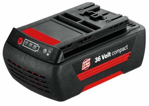 36 V -os Bosch 2.6 Ah -s Li-ion akkumulátor felújítás (felújítás utáni kapacitás: 4.0 Ah) termék fő termékképe