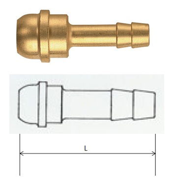 Rectus (STP 13/04) G 1/4 csatlakozású tömlővég, rövid termék fő termékképe